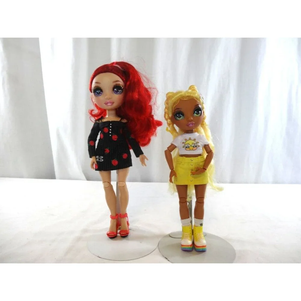 Rainbow High Ruby Anderson Dressed Articulated Fashion Doll + Sunny Madison Doll